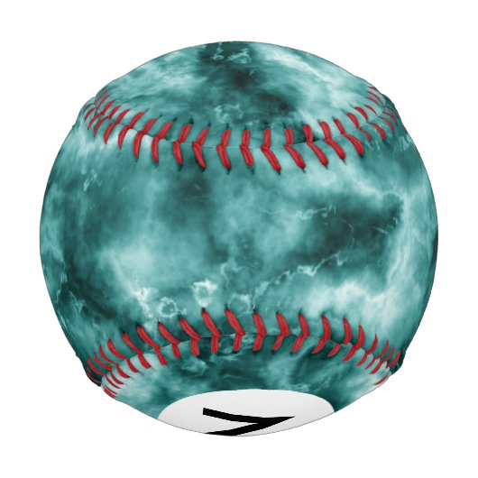 Dunkelgrüne Marmortextur Baseball (Rückseite)