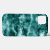 dunkelgrüne Marmortextur Case-Mate iPhone Hülle (Rückseite (Horizontal))