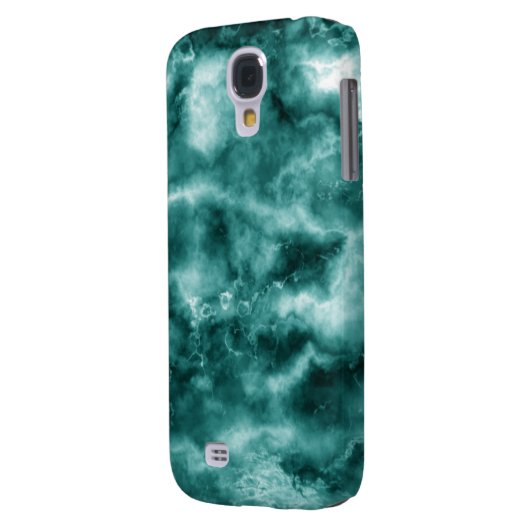 dunkelgrüne Marmortextur Case-Mate Samsung Galaxy Hülle (Rückseite Links)