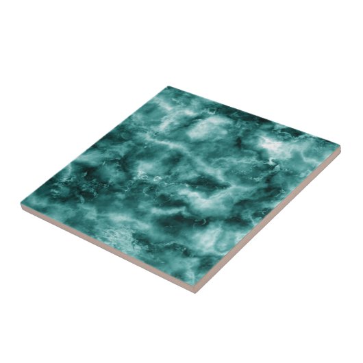 dunkelgrüne Marmortextur Fliese (Seite)