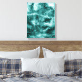 Dunkelgrüne Marmortextur Leinwanddruck (Insitu (Schlafzimmer))