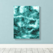 Dunkelgrüne Marmortextur Leinwanddruck (Insitu (Holzboden))