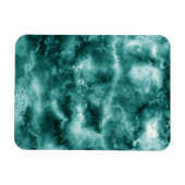 Dunkelgrüne Marmortextur Magnet (Horizontal)