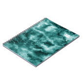 dunkelgrüne Marmortextur Notizblock (Linke Seite)