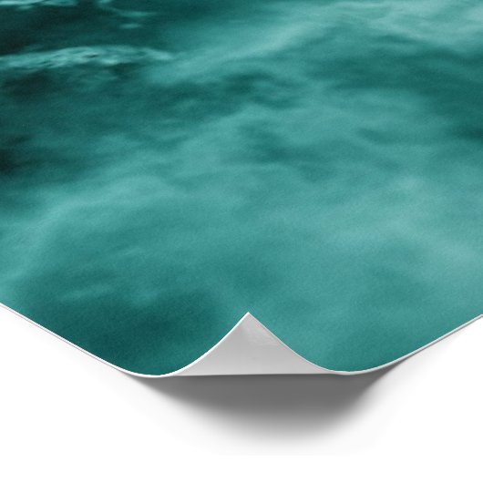 Dunkelgrüne Marmortextur Poster (Ecke)