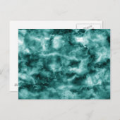Dunkelgrüne Marmortextur Postkarte (Vorne/Hinten)