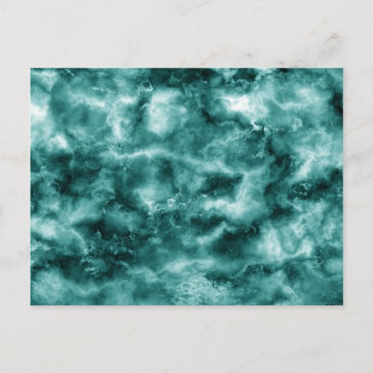 Dunkelgrüne Marmortextur Postkarte (Vorderseite)