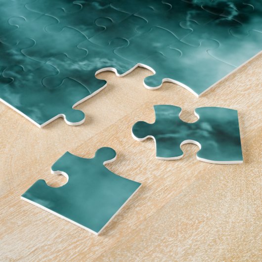 dunkelgrüne Marmortextur Puzzle (Seite)