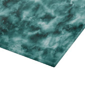 dunkelgrüne Marmortextur Schneidebrett (Ecke)