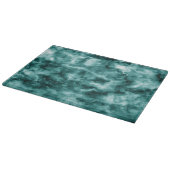 dunkelgrüne Marmortextur Schneidebrett (Ecke)