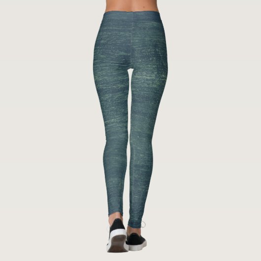 Dunkelgrüne Mauer Leggings (Rückseite)