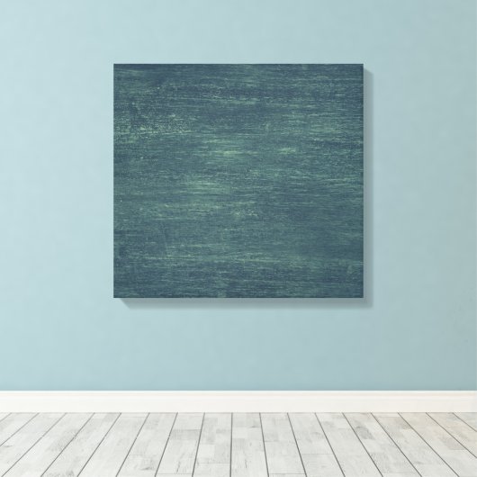 Dunkelgrüne Mauer Leinwanddruck (Insitu (Holzboden))
