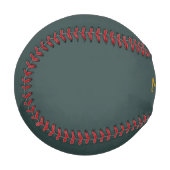 Dunkelgrüne moderne Goldschrift Baseball (Vorderseite Links)