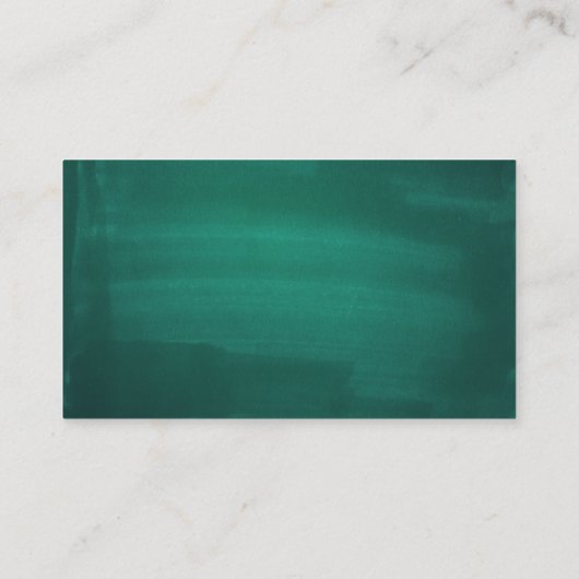 Dunkelgrüne, moderne Hochzeitsdetails. Einfache Sm Begleitkarte (Rückseite)