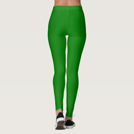 Dunkelgrüne Neon Leggings (Rückseite)