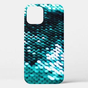 Dunkelgrüne Paillette glänzende Textur Case-Mate iPhone Hülle