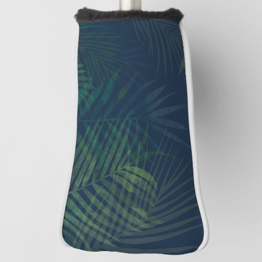 Dunkelgrüne Palm Blätter Golf Head Cover - Tropica Golf Headcover (Rotieren 90)