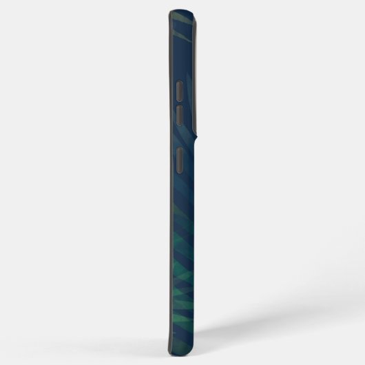 Dunkelgrüne Palmen Blätter Muster Samsung Galaxy Hülle (Rechte Seite)