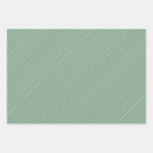 Dunkelgrüne Pine Needles Red Holly Berries Muster Geschenkpapier Set (Vorderseite 3)