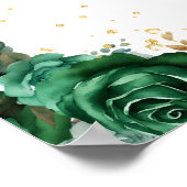 Dunkelgrüne Prinzessin Quinceañera Willkommen Poster (Ecke)