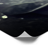 Dunkelgrüne Regenwasser-Blätter Poster (Ecke)