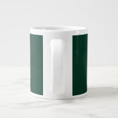 Dunkelgrüne Riesenkaffee-Tasse Jumbo-Tasse (Rückseite)