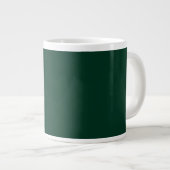 Dunkelgrüne Riesenkaffee-Tasse Jumbo-Tasse (Vorderseite Rechts)