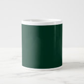 Dunkelgrüne Riesenkaffee-Tasse Jumbo-Tasse (Vorderseite)