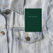 Dunkelgrüne schlichte elegante Casual Eigenname Button (Insitu)