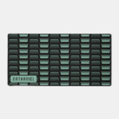 Dunkelgrüne schwarze Industriestruktur ohne Stahl Schreibtischunterlage (Vorderseite)