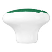 Dunkelgrüne Segelboote Keramikknauf (Seitenansicht)