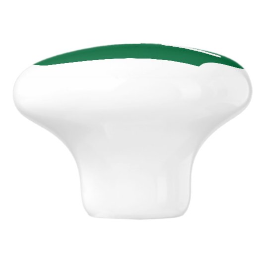 Dunkelgrüne Segelboote Keramikknauf (Seitenansicht)