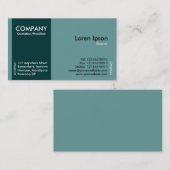 Dunkelgrüne SideBand - grün (669B9A) Visitenkarte (Vorne/Hinten)