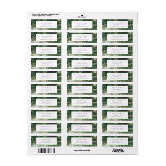 Dunkelgrüne Smarald Gemstone-Rücksendeadressen-Auf (Vorne)