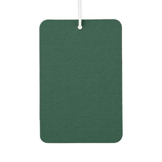 Dunkelgrüne Solid-Farbe Autolufterfrischer (Vorderseite)