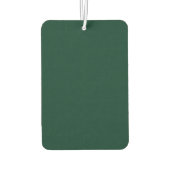 Dunkelgrüne Solid-Farbe Autolufterfrischer (Rückseite)