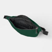 Dunkelgrüne Solid-Farbe Bauchtasche (Offen)