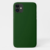 Dunkelgrüne Solid-Farbe Case-Mate iPhone Hülle (Rückseite)