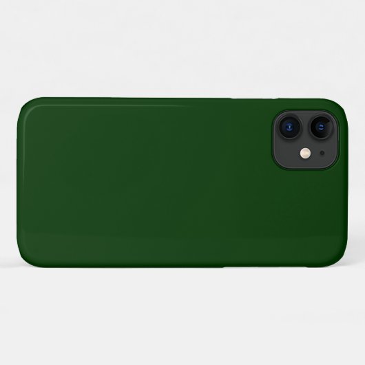 Dunkelgrüne Solid-Farbe Case-Mate iPhone Hülle (Rückseite (Horizontal))