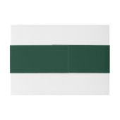 Dunkelgrüne Solid-Farbe Einladungsbanderole (Rückseitenbeispiel)