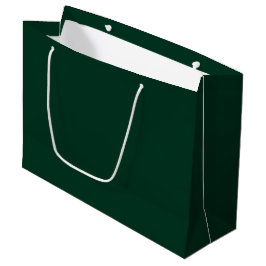 Dunkelgrüne Solid-Farbe Große Geschenktüte