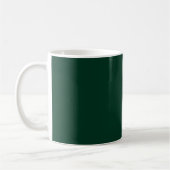 Dunkelgrüne Solid-Farbe Kaffeetasse (Links)