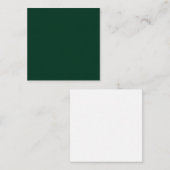 Dunkelgrüne Solid-Farbe Mitteilungskarte (Vorne/Hinten)