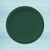Dunkelgrüne Solid-Farbe Pappteller