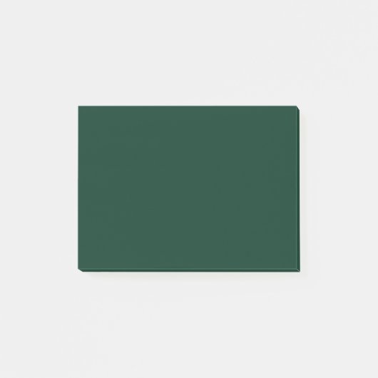 Dunkelgrüne Solid-Farbe Post-it Klebezettel (Vorderseite)