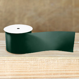 Dunkelgrüne Solid-Farbe Satinband
