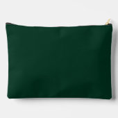 Dunkelgrüne Solid-Farbe Zubehörtasche (Rückseite)