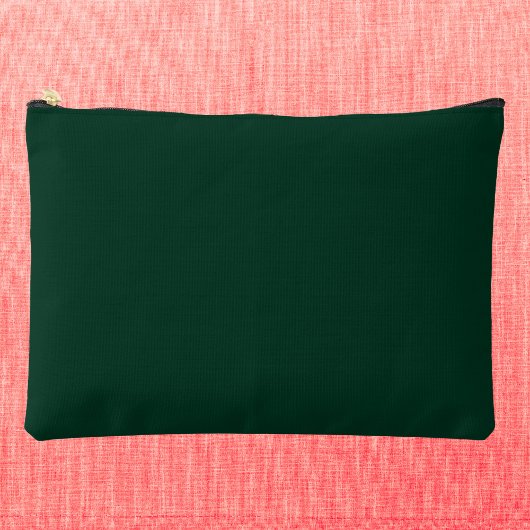Dunkelgrüne Solid-Farbe Zubehörtasche