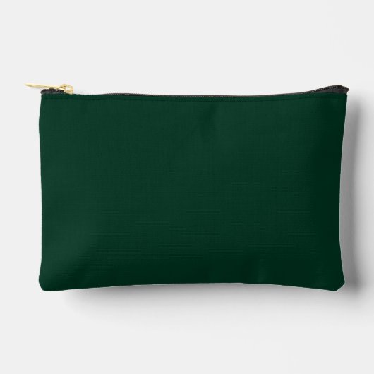 Dunkelgrüne Solid-Farbe Zubehörtasche (Vorderseite)