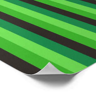 Dunkelgrüne Streifen schwarze senkrechte Linien na Poster
